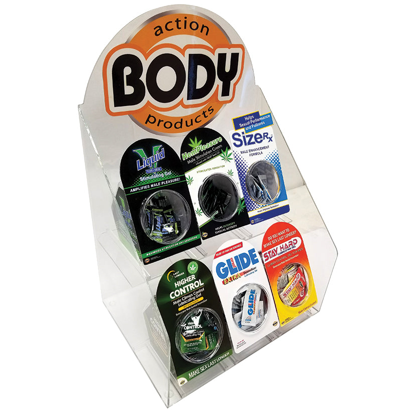 Body Action Acrylic Display-Male Products luvinglubes