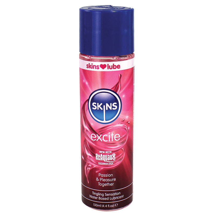 Skins Excite Tingling Water Based Lubricant 4.4oz luvinglubes