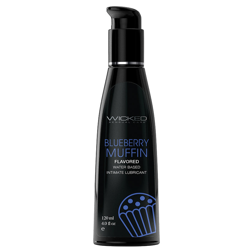 Wicked Aqua Flavored Lube-Blueberry Muffin 4oz luvinglubes